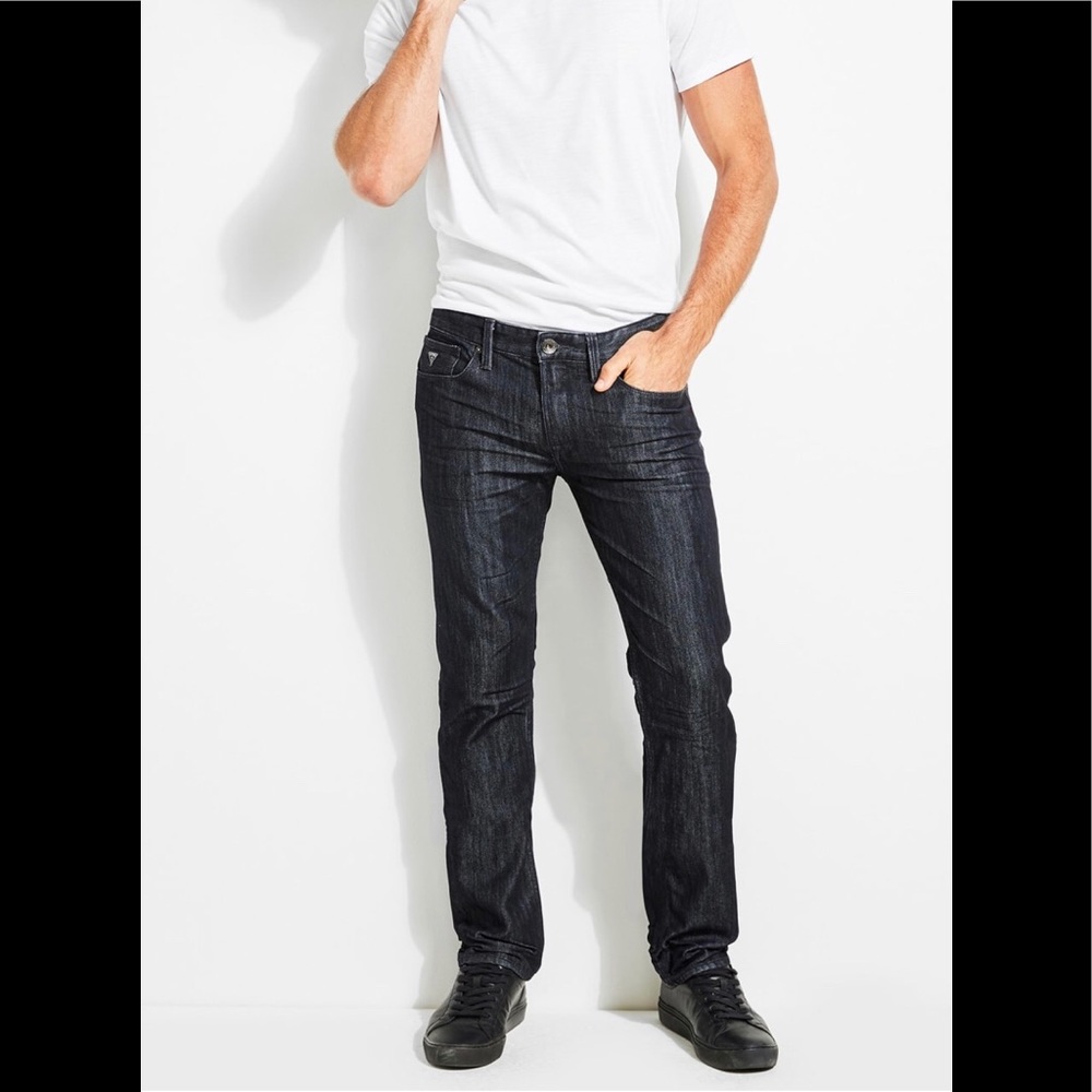 MENS GUESS SLIM STRAIGHT JEANS